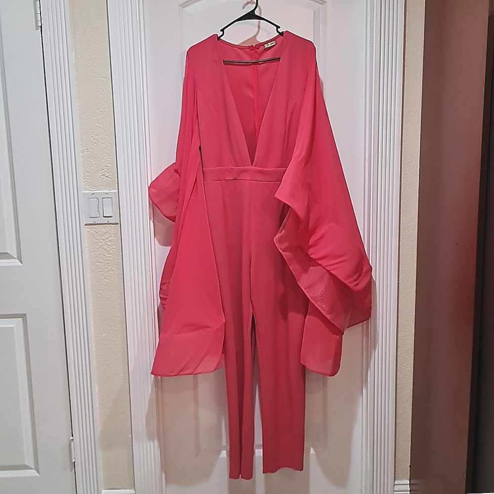 Statement Jumpsuit, Coral